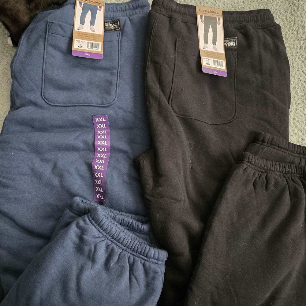 Mens Joggers in Blue and Black